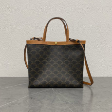 셀린느 스몰 스퀘어 카바스(모노그램 브라운)