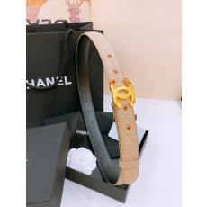 샤넬 2026 클래식 더블C 골드 버클 퀄팅 벨트(딥베이지)