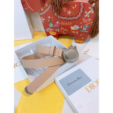 디올 실버 메달리옹 벨트(딥베이지)