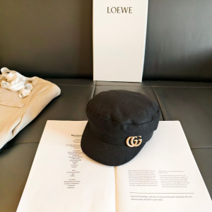 구찌 GG 울 마도로스캡(블랙)