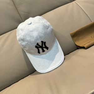 구찌 X MLB 콜라보 GG 베이스볼 캡(화이트)