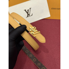 루이비통 LV 블룸 골드 버클 리버서블 벨트(허니베이지)