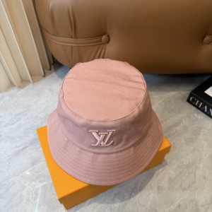 루이비통 LV 자수 버킷햇(핑크)
