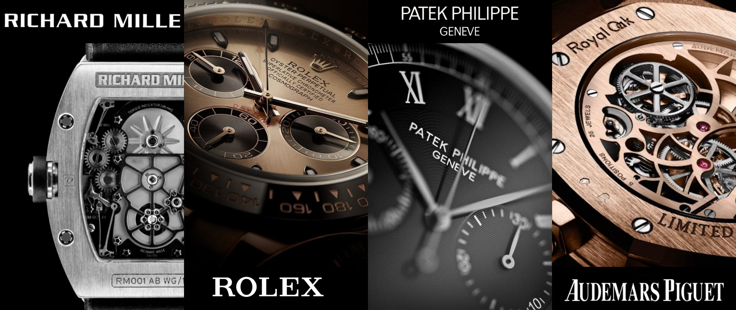 RICHARD MILLE ROLEX PATEK PHILIPPE AUDEMARS PIGUET